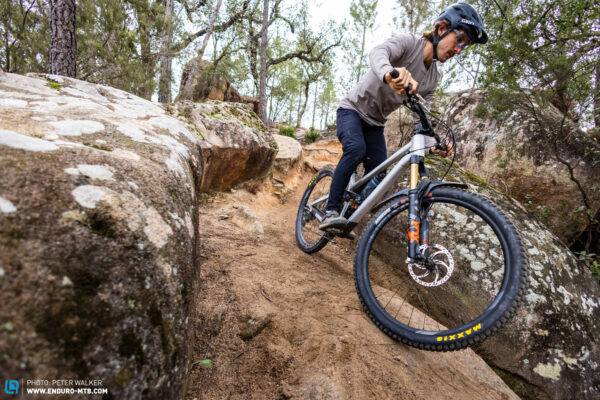 Гірський спуск під час тесту